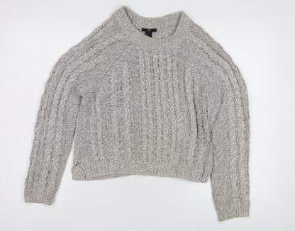 Womens UK Size S H&M Grey Pullover Jumper