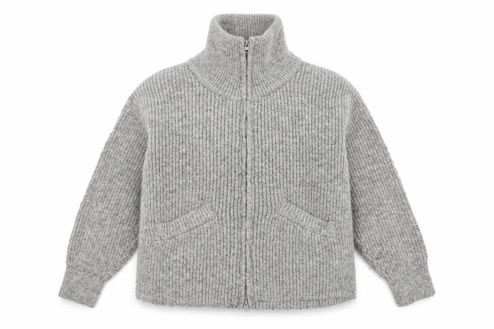Womens UK Size XS Pull&Bear Grey Full Zip Jumper