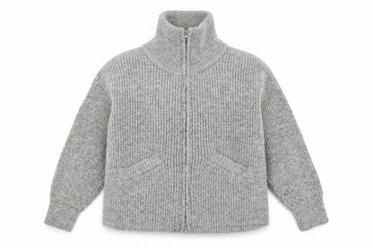 Womens UK Size XS Pull&Bear Grey Full Zip Jumper