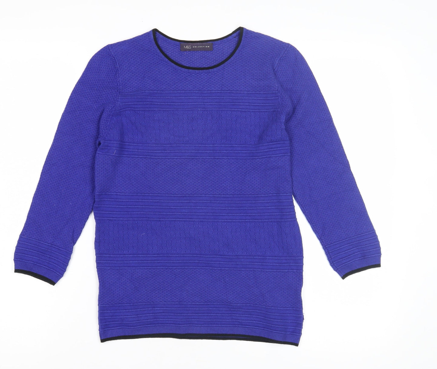 Womens UK Size 8 Marks and Spencer Blue Pullover Jumper