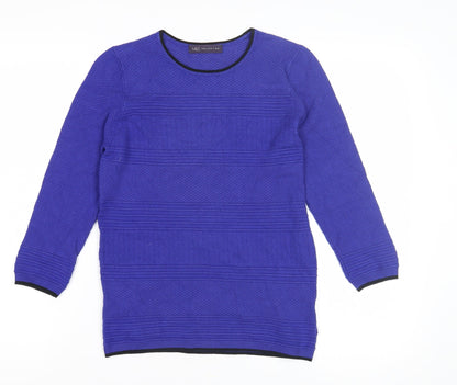 Womens UK Size 8 Marks and Spencer Blue Pullover Jumper