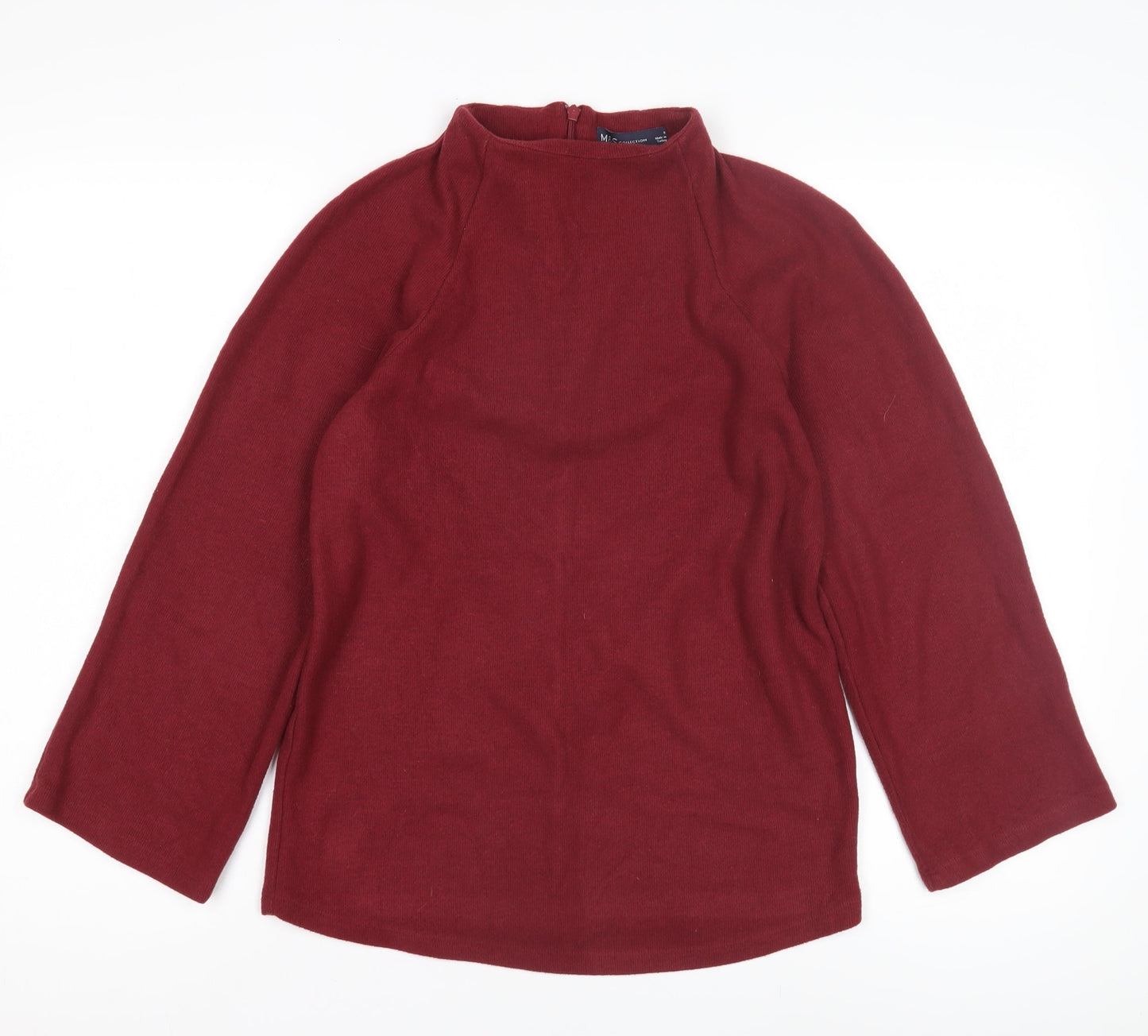 Womens UK Size S Marks and Spencer Red Pullover Jumper