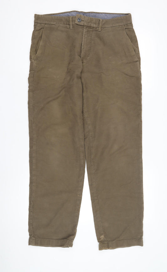 Marks and Spencer Men's Brown Chino Trousers 34