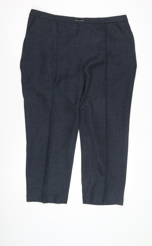 Womens UK Size 20 Honor Millburn   Blue Trousers