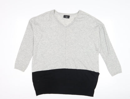 Womens UK Size  Wallis Grey Pullover Jumper