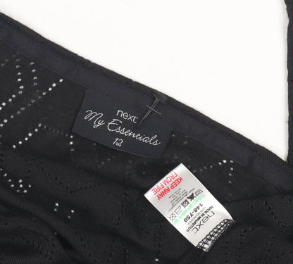 Womens UK Size 12 NEXT Black Cardigan Jumper