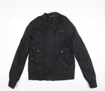 Mens UK Size S Criminal Black Basic Jacket