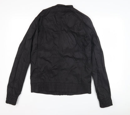 Mens UK Size S Criminal Black Basic Jacket