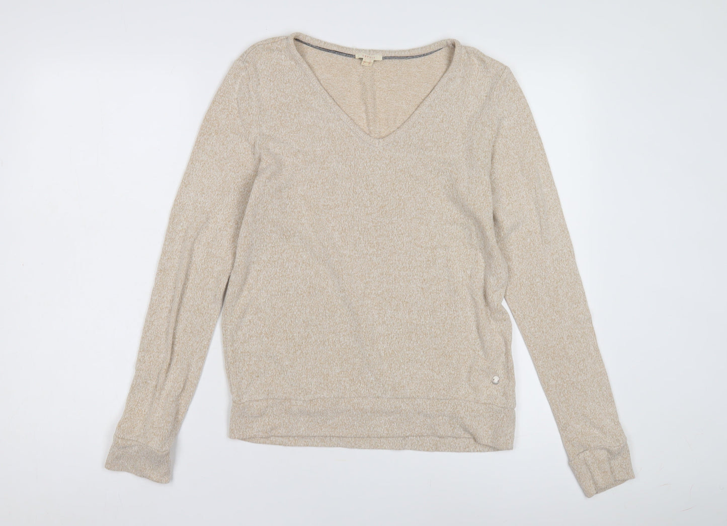 Womens UK Size XS Esprit Beige Pullover Jumper