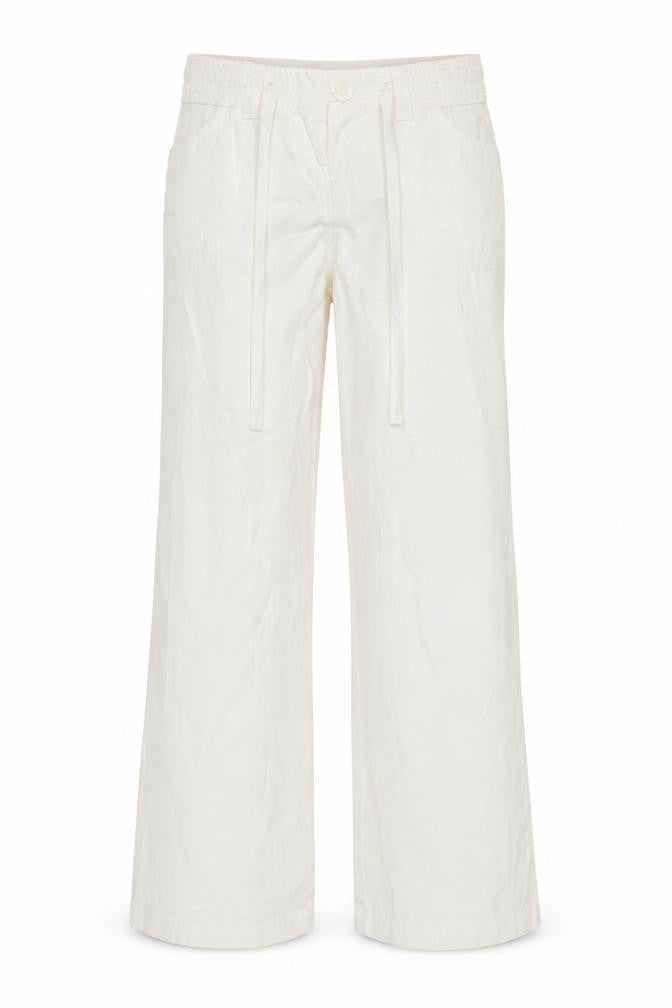 Womens UK Size 42-43 NEXT Relaxed Fit Cargo Ivory Trousers