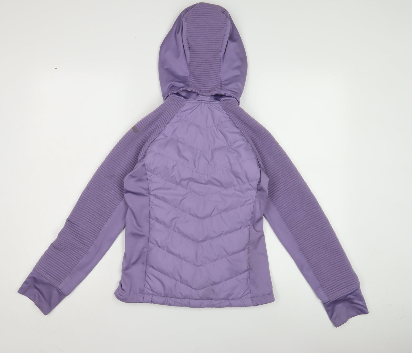 H&M Girls Purple Full Zip Hoodie, Size 12, Lightweight & Sporty