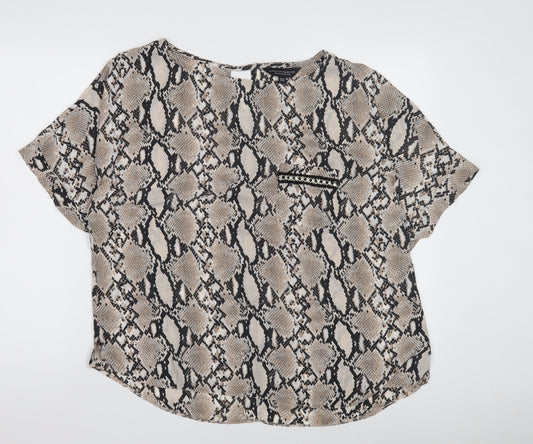 Womens UK Size 18 Dorothy Perkins Multicoloured Basic Blouse