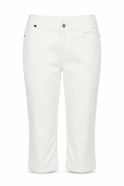 Women's White Cropped Trousers Size 10