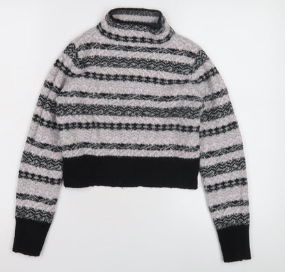 Womens UK Size 8 Topshop Black Pullover Jumper