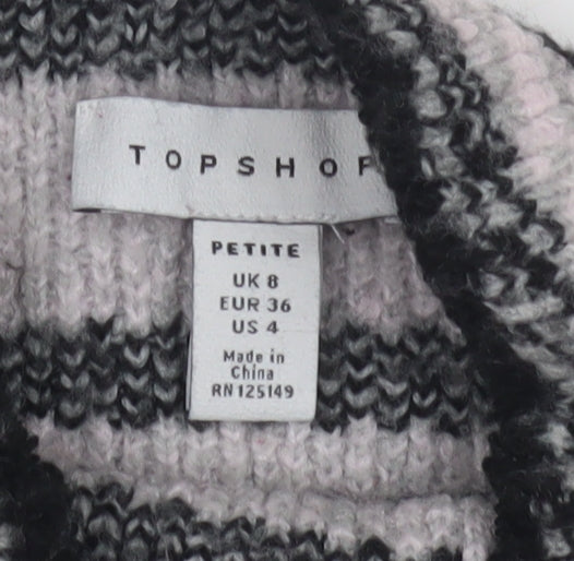 Womens UK Size 8 Topshop Black Pullover Jumper