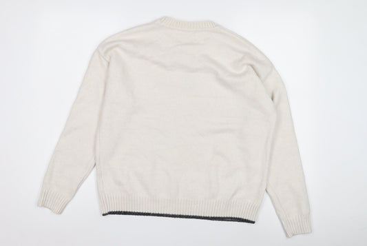 Womens UK Size M Marks and Spencer Ivory Pullover Jumper