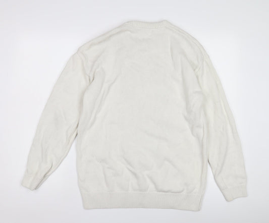 Womens UK Size 12 Zara White Pullover Jumper