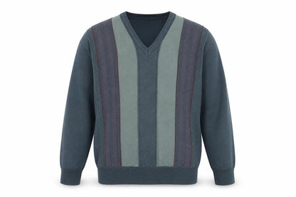 Sangan Men's Blue Striped Pullover Jumper M