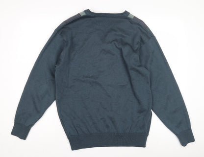 Sangan Men's Blue Striped Pullover Jumper M