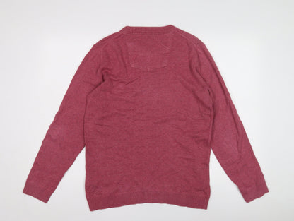 Fat Face Men's Red Pullover Jumper - S