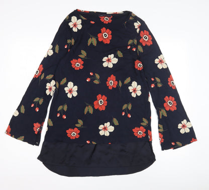 Womens UK Size 12 Marks and Spencer Blue Tunic Blouse