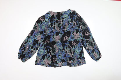 Womens UK Size 24 Marks and Spencer Black Basic Blouse