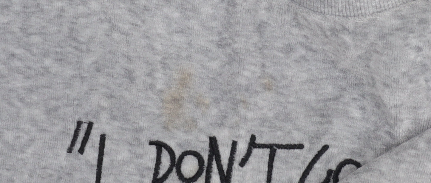 Unisex Adults UK Size 20 Harry Potter Grey Pullover Sweatshirt