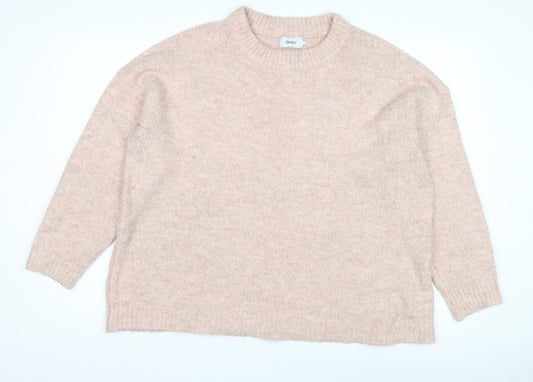 Womens UK Size L Only Pink Pullover Jumper