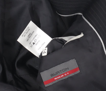 Mens UK Size 36 Burton Regular Black Suit Jacket