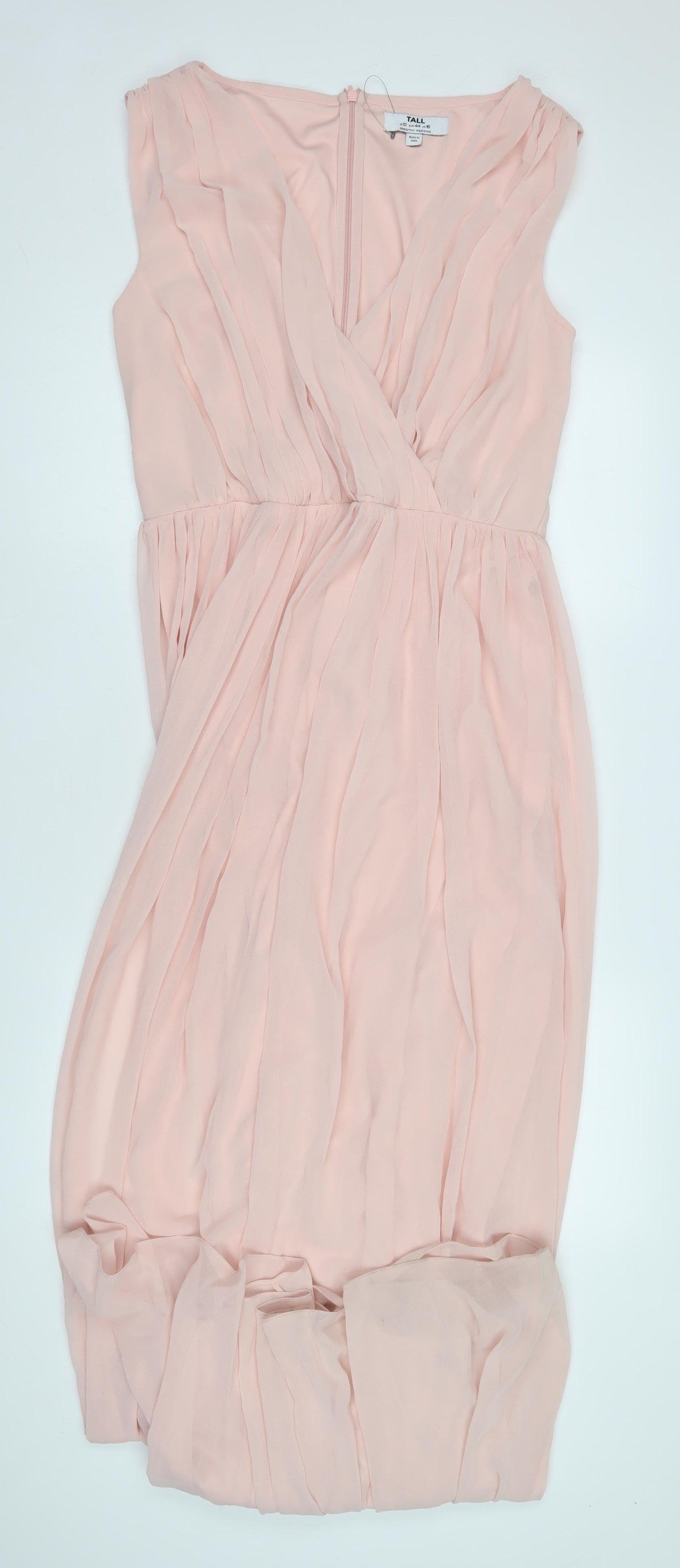 Dorothy Perkins Elegant Pink Sleeveless Women's Dress - Size 12