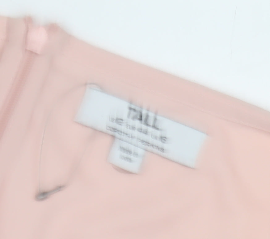 Dorothy Perkins Elegant Pink Sleeveless Women's Dress - Size 12