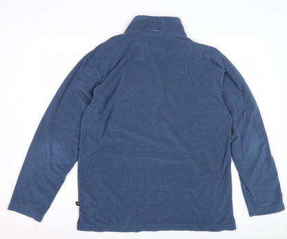 Mens UK Size L Mountain Life Blue Pullover Sweatshirt