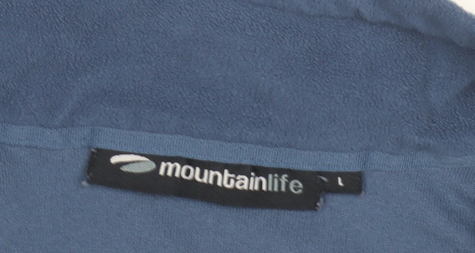 Mens UK Size L Mountain Life Blue Pullover Sweatshirt