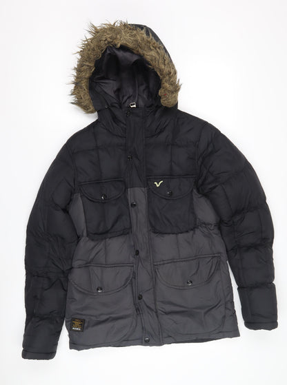 Voi Jeans Co. Black Puffer Jacket S Unisex