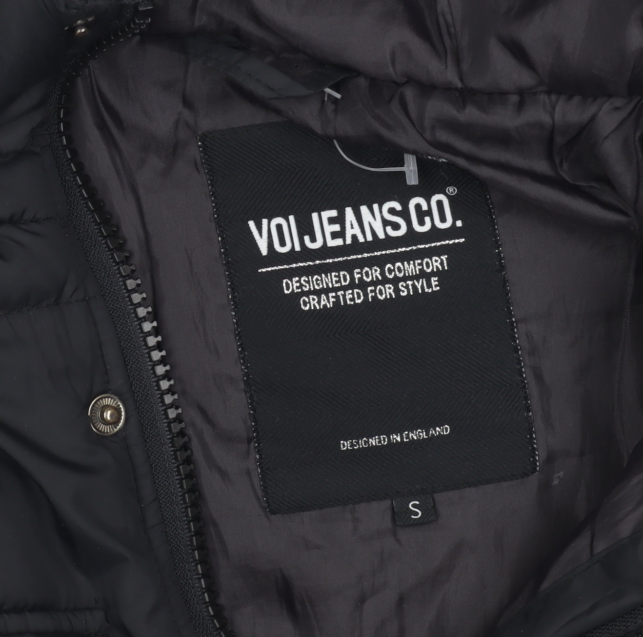 Voi Jeans Co. Black Puffer Jacket S Unisex