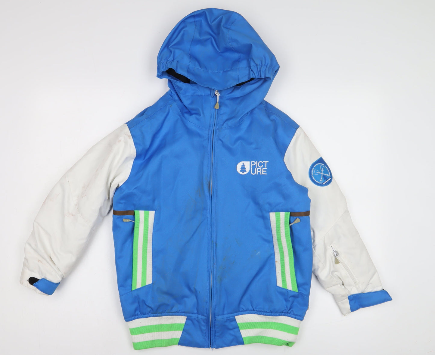 Picture Teens Blue Varsity Jacket Size 10 Winter