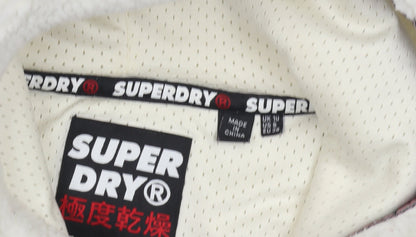Superdry Women's White Hoodie, UK 10, Casual Fleece