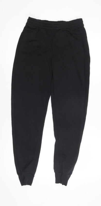 Adidas Unisex Kids Black Jogger Trousers 13-14 Years