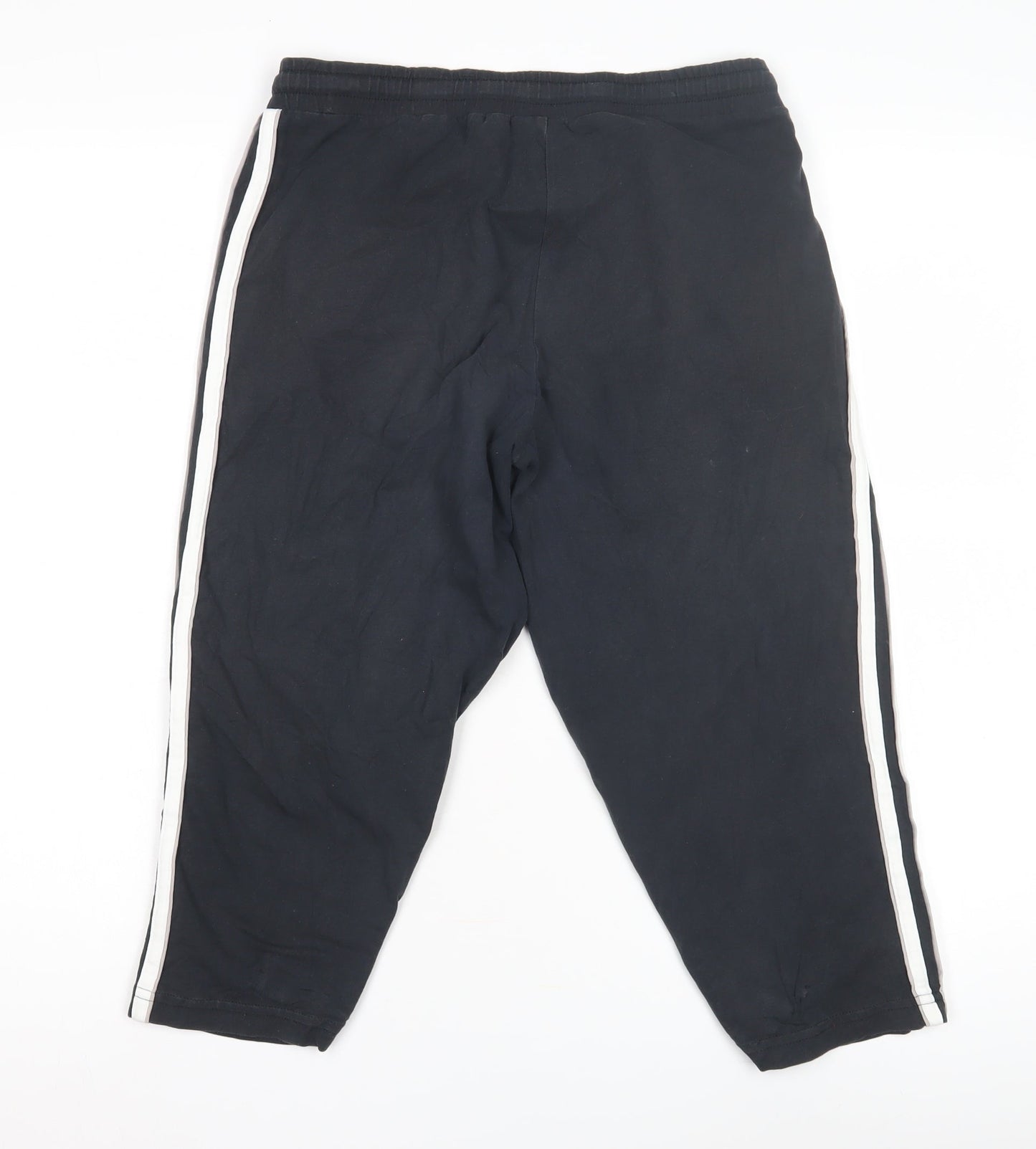 Adidas Black Unisex Joggers, L, Elastic Waist, Gym Ready