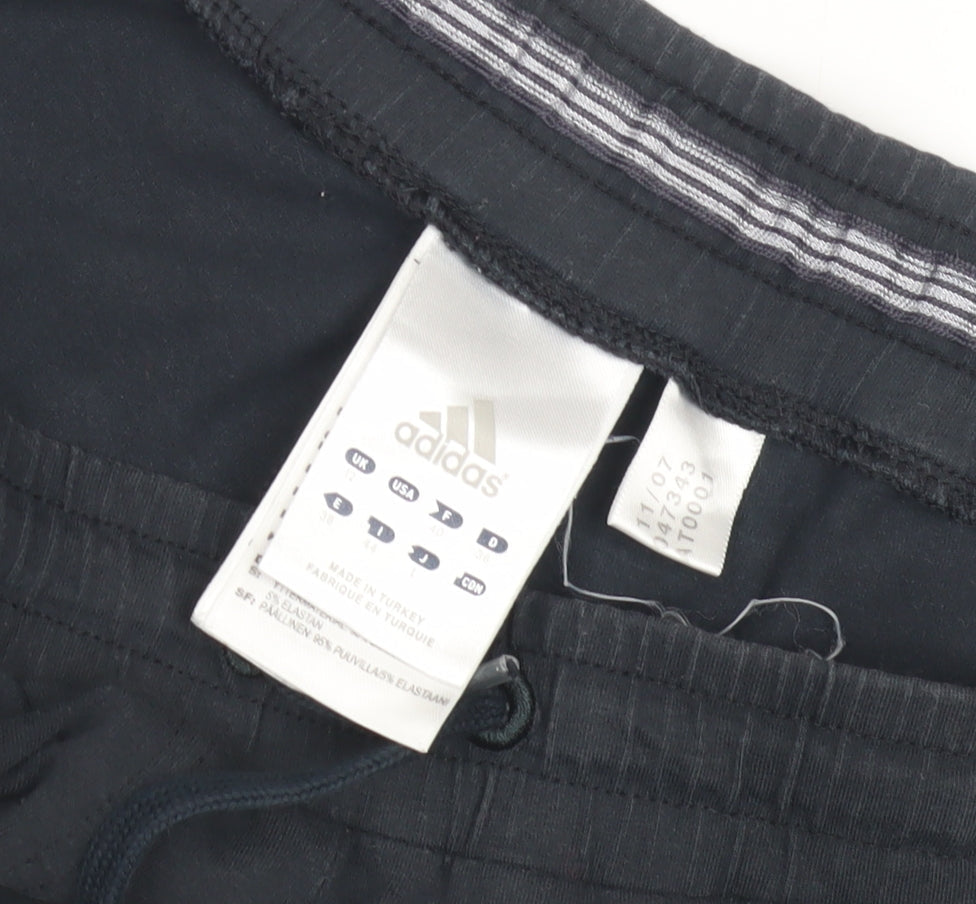 Adidas Black Unisex Joggers, L, Elastic Waist, Gym Ready