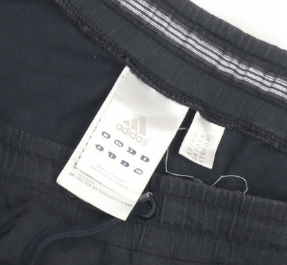 Adidas Black Unisex Joggers, L, Elastic Waist, Gym Ready