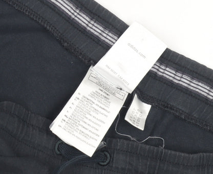 Adidas Black Unisex Joggers, L, Elastic Waist, Gym Ready