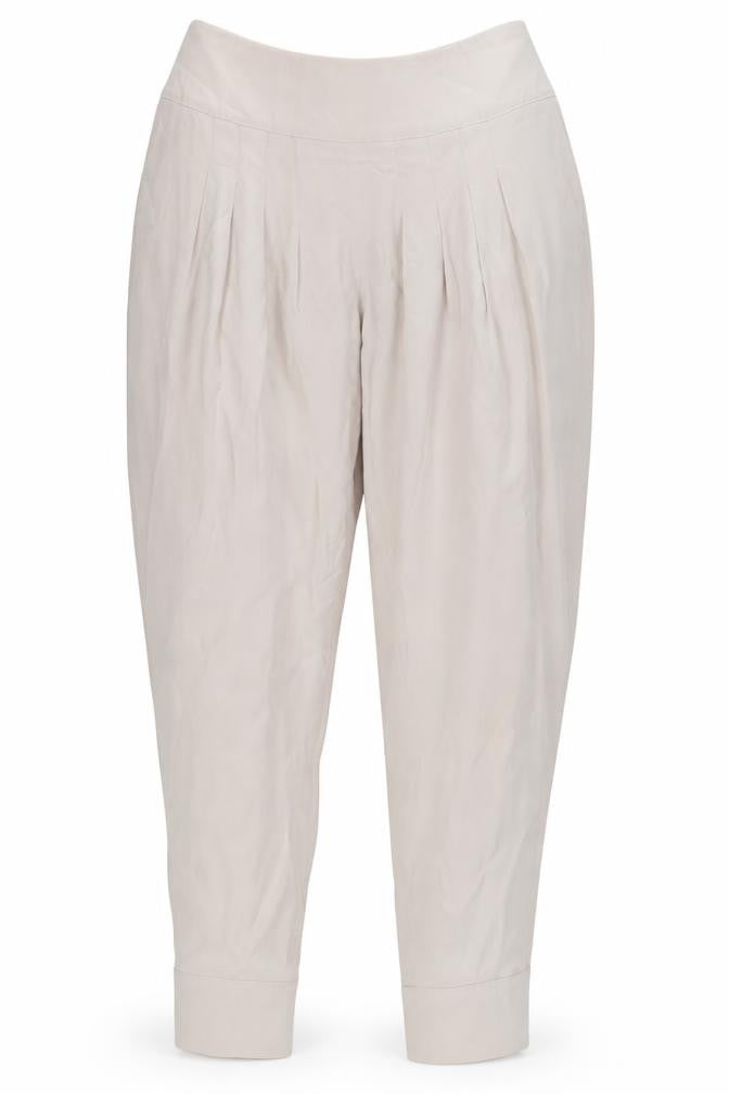 Womens UK Size S Reiss Relaxed Fit Casual Beige Trousers