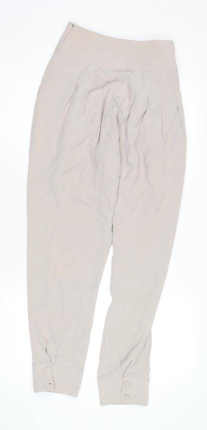 Womens UK Size S Reiss Relaxed Fit Casual Beige Trousers