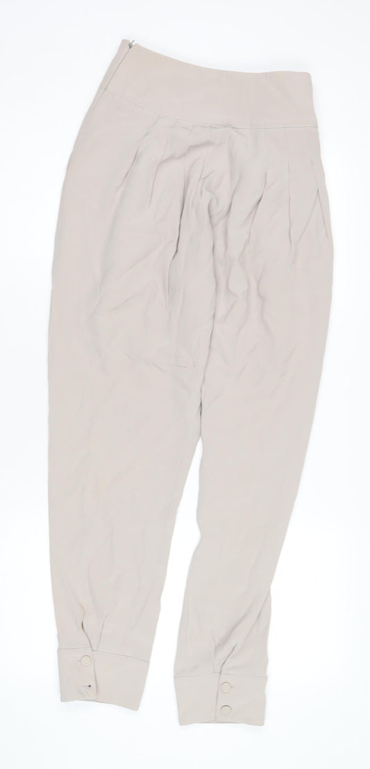 Reiss Women's Beige Trousers - Size S, Casual Style