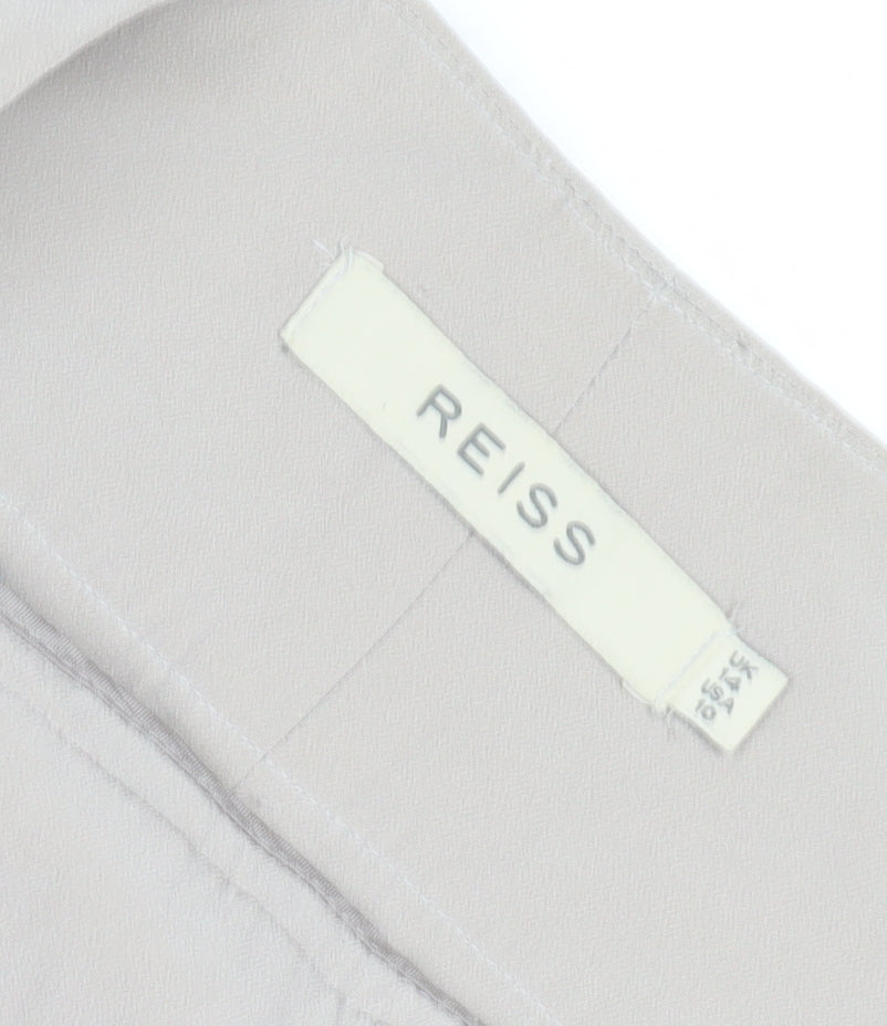 Womens UK Size S Reiss Relaxed Fit Casual Beige Trousers