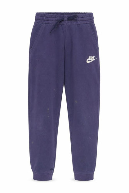 Front view of Nike boys’ blue jogger trousers xl running casual