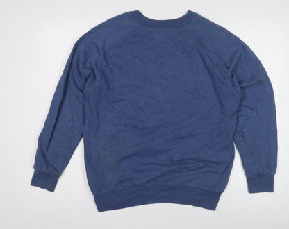 Unisex Adults UK Size XS Hollister Blue  T-Shirt