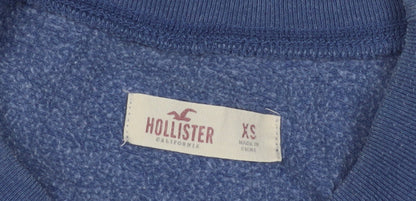 Unisex Adults UK Size XS Hollister Blue  T-Shirt