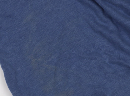 Unisex Adults UK Size XS Hollister Blue  T-Shirt